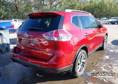 2016 Nissan Rogue Sl z USA, uszkodzony, nr VIN 5N1AT2MV9GC811829